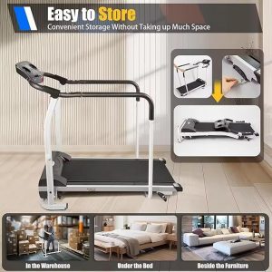 Tapis de marche pour seniors sous différent angles