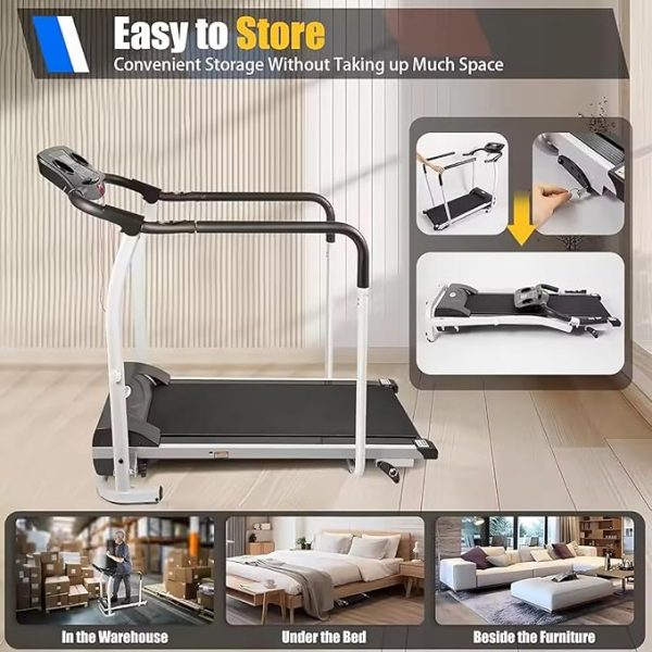Tapis de marche pour seniors sous différent angles